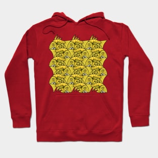 Escher fish pattern VII Hoodie